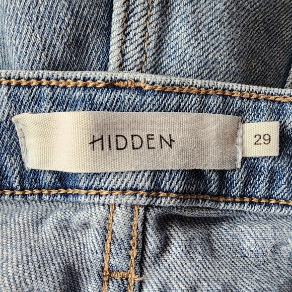 Hidden Womens 29 Jeans Zoey Basic Mom Jeans Button Fly Distressed Denim Ripped - Picture 5 of 8